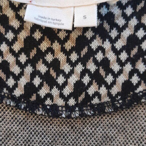 Anthropology Jacquard Vest and Blouse VNeck Size Small - Picture 3 of 12